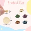 5 Set Dollhouse Miniature Coffee Cups 1:12 Miniature Dollhouse Accessories 15 Pieces Mini Coffee Cup Mini Plate Mini Spoon for Mini Kitchen Accessories