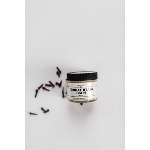 Combat Ready Skin Balm 2oz by Skincando – All Natural - Intensive Moisturizer – Skin Cream - Organic ingredients – Apricot Kernel Oil – Grapefruit Seed Extract – Black Spruce - Black Tea Moisturizer
