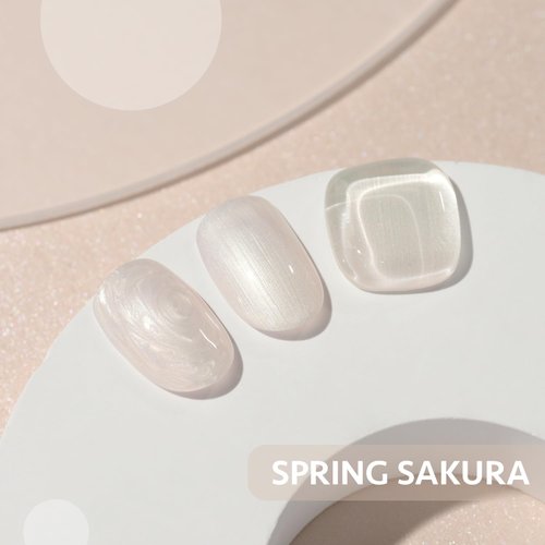 GAOY Pearl Gel Nail Polish, 16ml Pink Shimmer Mermaid Gel Polish, Soak Off UV Gel for Nail Art DIY at Home, Spring Sakura