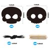 WATINC 30pcs Day of The Dead Skull Scratch Mask Gift Set for Kids, Halloween DIY Magic Scratch Paper, Skull Craft Kit for Mexican School Classroom Activity Art Project Party Favors Supplies