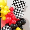 Race Car Balloon Arch Garland Kit, Red Yellow Black Balloon Arch Kit, Race Car Balloons Race Car Theme Party Decorations, Red Yellow and Black Balloon Arch For Boys Birthday Race Car Party Supplies