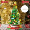 Alagoo Christmas Tree Building Blocks Kit with Lights, Compatible with Lego Christmas Tree Toy Building Sets, Creative Christmas Decor Building Toys for 6+ Year Old Boys/Girls