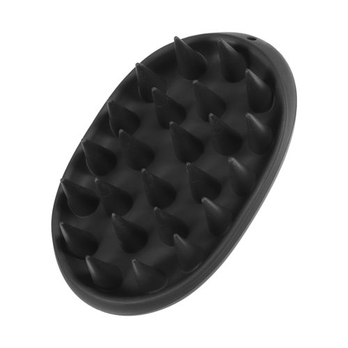 VOCOSTE Scalp Massager, Silicone Scalp Scrubber, Women's Scalp Brush Shower, Hair Massager for Deep Clean Hair, Wet and Dry Use for Dandruff Scrubber, Black