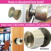 New Enjoy Cover - Door Knob Cover Grips Non Slip Arthritis & Senior Living Aids Grippy Easy Open Decorative. Simple Functional Effective Solution- 4 Pack (White, Brandywine)