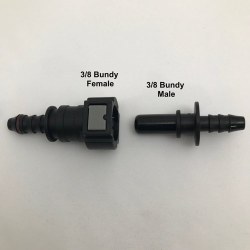 Fuel Line Quick Connector 5/16” Barb to 3/8” Bundy Female