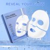 Ruduwu Collagen Face Mask,Firming Collagen Mask with Collagen Peptides for Anti-Aging, Facial Hydrogel Masks with low molecular weight collagen for elasticity and moisturizing