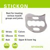 STICKON Stainless Steel Gua Sha Scraping Massage Tool IASTM Tools Great Soft Tissue Mobilization Tool (K Shape)