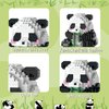 MJDDJA Mini Building Blocks- Bamboo Panda, Party Favors- Micro Blocks Panda Toy for Kids 6 7 8 9 10+, Mini Blocks Building Sets for Adults, Easter/Birthday for Boys and Girls(504PCS)