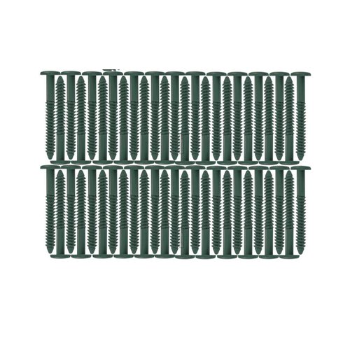 Window Shutters Panel Peg Lok Pin Pegs Screws Spikes Fasteners 3 inch 60 Pack (Forest Green) Exterior Vinyl Shutter Hardware Strongest Made in USA