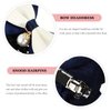 Uonlytech Hair Clip - 3pcs Bowknot Snood Net Barrette Hair Clip Bun Elastic Bowknot Decor for Women & Girls