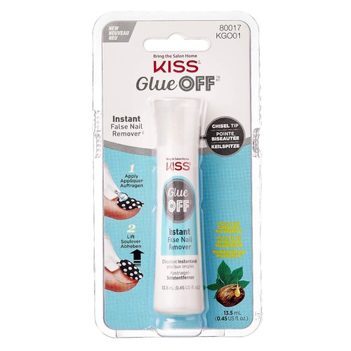 Kiss Glue Off Instant False Nail Remover 0.45 Ounce (Pack of 3)