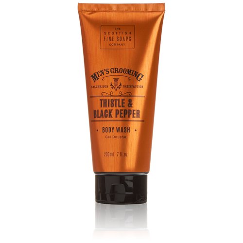 Scottish Fine Soaps Men's Grooming Thistle & Black Pepper Body Wash 200ml / 7 fl oz