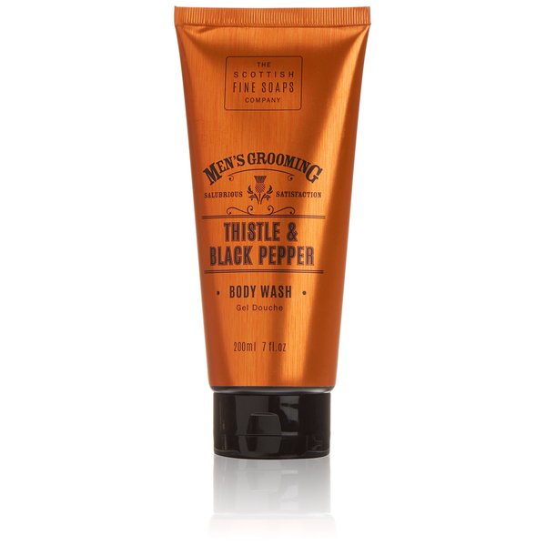 Scottish Fine Soaps Men's Grooming Thistle & Black Pepper Body Wash 200ml / 7 fl oz