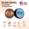 Mommy Makeup Waterproof Cream Eyeshadow | Any Wear Creme in Golden Caramel (A Caramel Brown with Golden Shimmer) for Eyes, Cheeks & Lips | Ultimate Multi-tasking Cream to Powder Eye Shadow