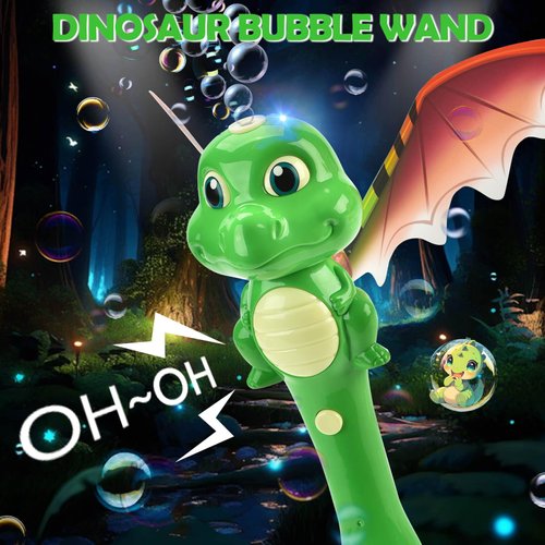 Chridark Dinosaur Bubble Wand Toys for Kids Age 3 4 5 6 7 8 Year Old: Bubbles Machine for Kids, Toddler Outdoor Toys, Gifts for 3 4 5 6 Year Old, Birthday Presents for 3 4 5 Year Old Boys Girls