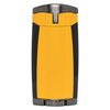 Xikar HP3 Inline Triple Flame Cigar Lighter, Attractive Gift Box, EZ-View Red Fuel Window, Honeycomb Texture, Burnt Yellow