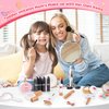 TUSEASY 16-Piece Wooden Makeup Toy Set, Pretend Play Makeup Kit for Toddlers & Little Girls Aged 3-8, Fake Makeup and Beauty Salon Toys, Christmas & Birthday Gifts for Toddler Kids