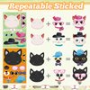 100 Sheets Cats Stickers for Kids Make Your Own Cats Stickers Animal Stickers for Birthday Gift Party Favors Supplies Teacher Art Games Activity Craft Reward