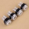 Arcade Buttons 4 × LED Arcade Button Kit Part 1 Player + 2 Player + LED Buttons DIY Arcade Push Buttons Player Single Double for Arcade Machine Arcade Games
