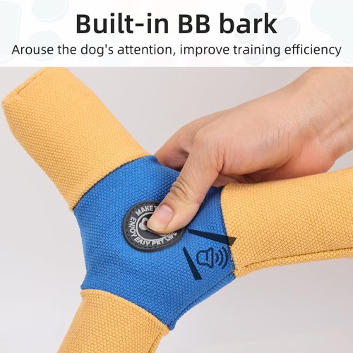 ETIAL Dog Flying Disc Toy, Interactive Fetch Dog Toy for Teething, Tugging & Chewing, Outdoor Dog Agility Training Equipment with Squeakers for Small Medium Dogs Anxiety Relief