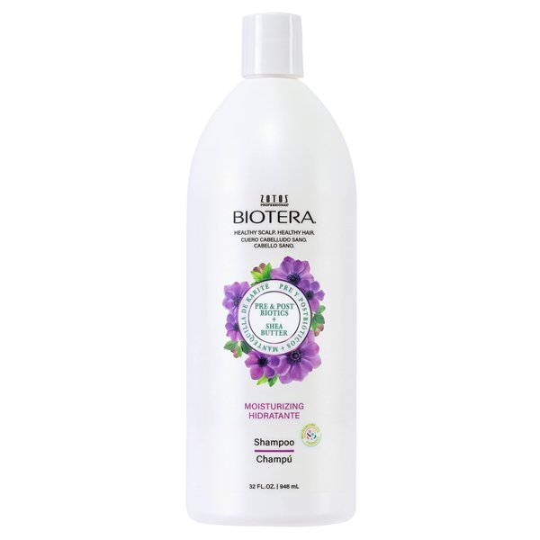 Biotera Moisturizing Shampoo | Hydrates & Moisturizes Dry, Medium, Fine Hair | Microbiome Friendly | Vegan & Cruelty Free | Paraben Free | Color-Safe | 32 Fl Oz