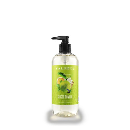 Caldrea Hand Wash Soap, Aloe Vera Gel, Olive Oil and Essential Oils to Cleanse and Condition, Ginger Pomelo Scent, 10.8 oz