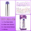 Decorate Your Own Water Bottle Kits for Girls Age 4-6-7-8-10-12, Valentines Day Gifts for Kids with Cute Stickers Arts and Crafts for School, Birthday Easter Gifts for Girls, Back to School Supplies