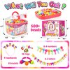 FUNZBO 520+ Snap Pop Beads - Beads for Jewelry Making Kit, Arts and Crafts Supplies, Toys for Girls, 3 4 5 6 7 Year Old Girl Birthday Gifts, Crafts for Kids Ages 4-8, Christmas Girls Toys Age 6-8