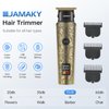 JAMAKY Mens Beard Trimmer Hair Trimmers for Cutting Hair Mustache T Edger Clipper Cordless with LED Display & 1-3mm Trimmer Guards