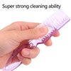Nail Brush for Cleaning Fingernails, 4Pack Handle Grip Nail Brushes Fingernail Brush for Cleaning Nail Scrub Brush for Toes and Nails