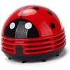 E ECSEM Cute Portable Cartoon Mini Desktop Vacuum Cleaner Table Dust Crumb Sweeper(Red#002)