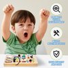 TOMYPONY Montessori Busy Board with LED Light 17 Lights Toddler Switch Board Wooden Baby Button Light Up Toy for Baby Kids