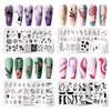 Born Pretty Nail Art Stamping Templates Set Flowers Leaves Plant French Stamping Image Plates Manicure DIY Design Stamp Plates 8PCS