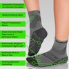 TechWare Pro Plantar Fasciitis Sock - Women and Mens Compression Socks with Targeted Cushioning. Ankle and Arch Support with Cushion Neuropathy Socks. Gry/Blk L