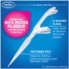 DenTek Cross Flosser Plaque Control Floss Picks, X-Shaped Floss, 75 Count, 3 Pack