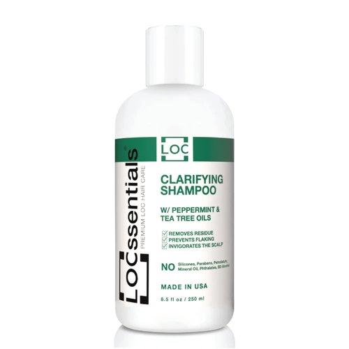 LOCssentials Clarifying Shampoo for Locs – Professional Loc Shampoo for Dreads, Twists, Braids, Interlocks, Microlocs, Faux Locs Crochet Hair – Dreadlock Shampoo with Peppermint and Tea Tree Oils