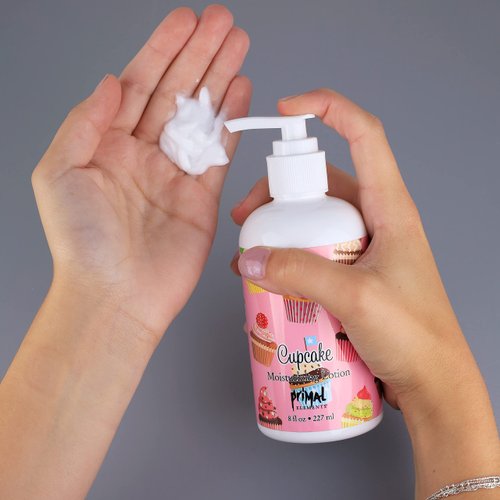 Primal Elements Hand and Body Cream Shea Butter Lotion, 8 Fl Oz (Pack of 1), Cupcake