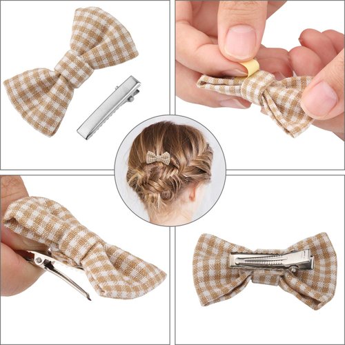 200 Pieces Alligator Hair Clips Metal Duck Bill Hair Clips Flat Top Single Prong Hairpins for Hair Styling DIY Accessories (1.26 inch)