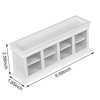 Dollhouse Furniture Bakery Cabinet Rack Miniature Food Cake Counter Collection Display Stand 1:12 Scale for Mini House Scenes Decoration Gift (White)