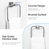 HouseAid Square Hand Towel Ring for Bathroom Stainless Steel Towel Holder Modern Hand Towel Hanger Wall Mounted Brushed Nickel