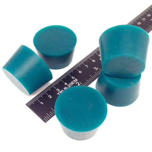 High Temp Masking Supply 1.312" x 1.625" STP8 Silicone Rubber Plugs - 5 Pack - Tapered Stoppers for Powder Coating, Painting, Ceramic Coating, Sealing Holes - Non-Toxic, Flexible, Reusable