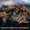 US Army Men Action Figures Play Set,Toy Soldiers with Military Weapons Accessories for Kids Boys