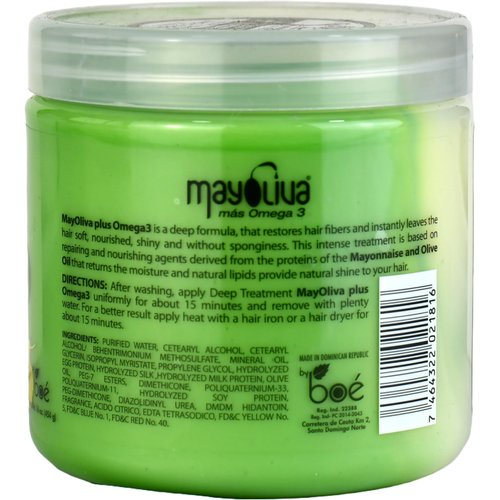 BOE Mayoliva Omega 3 Intensive Conditioning Therapy for Dry and Damaged Hair - 16 Oz, 16 Ounces