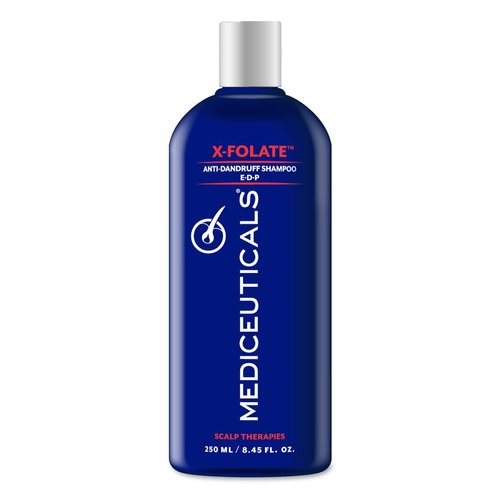 Mediceuticals X-Folate Shampoo Anti Dandruff Shampoo for Women and Men – Persistent Dandruff Control – For Scaly, Flaky Scalp and Scalp Buildup - Reduces Itching - 8.45 oz/ 250ml