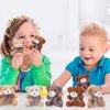 24 Pack Mini Bear Toys Bulk Plush Stuffed Animals Jointed Doll 3.15 Inch Bear Keychain for Teens Girls Adult Birthday Wedding Graduation Gift Decoration Party Favor Backpack DIY Pendant (Stylish)