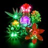 Vaodest LED Light for Lego Succulents 10309 Plant Decor Building Blocks Model,Design and Configuration Compatible with Model 10309(LED Light Only, Not Building Block Kit)