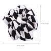 2 Pcs Black and White Checkered Hair Rope Hair Headbands Hair Ties Women Scrunchies Chessboard Pattern Hair Ribbons Scrunchies Ponytail Scrunchies Ponytail Holders Pu
