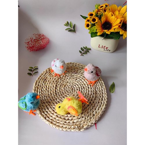 YUERFEILA Bunny and Jumping Chick Toys Easter Wind Up Chick Toys,Chicken Hopping Windup Toy for Kids Toddlers Party Favors Goody Bag Fillers Gifts (Chick)