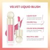 2pc Liquid Blush,Soft Cream Face Blush,Natural Matte Finish Looking, Dewy Cheek Tint, Moisturizing Lightweight Blendable Feel(#01+#02)