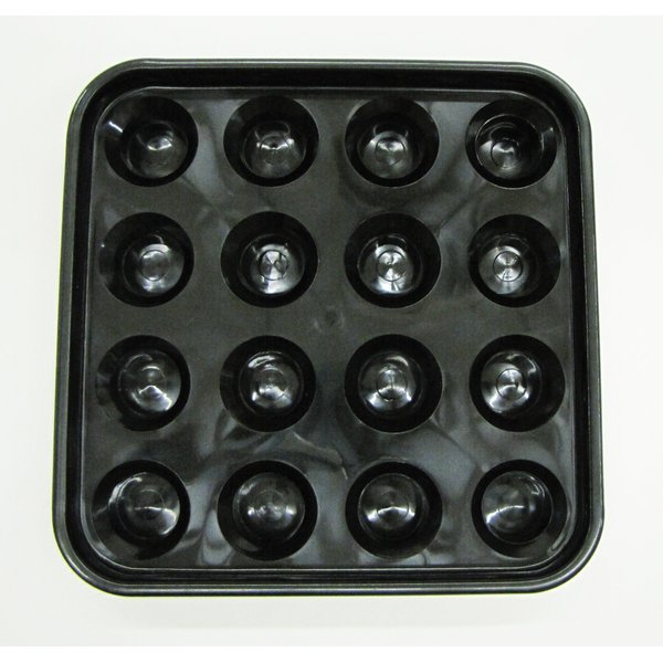 Iszy Billiards Standard Pool Ball Tray for 16 Balls (2 1/4-Inch, Black)